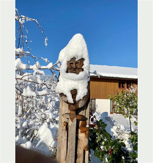 Holz-Schnitzerei-Schnee-Martinelli